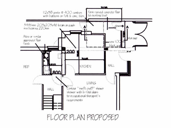 Garage Conversion | Proposed Floor Plan