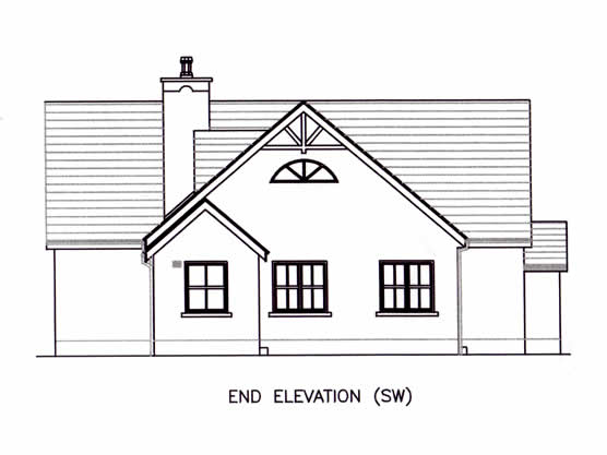 Designer House, Wicklow | End Elevation